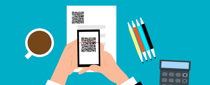 Free qr code scan smartphone vector