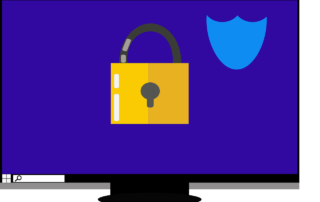 Free secure computer protect computer vector