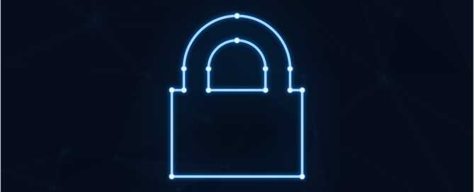 Free padlock neon cybersecurity vector